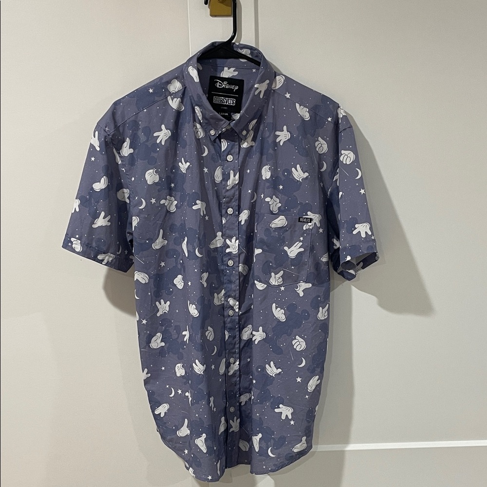 RSVLTS Men's Mickey Mouse hands Large Shirt